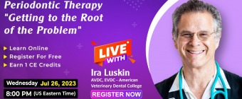 Join us on July 26th at 8:00 PM (US Eastern Time) for an engaging webinar on periodontic therapy.