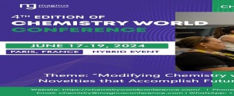 4th Edition of Chemistry World Conference