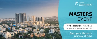 Excel abroad with a Master's degree at Access Masters In-person event Hyderabad