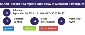 Create And Present A Complete Slide Show In Microsoft Powerpoint