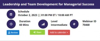 Leadership and Team Development for Managerial Success