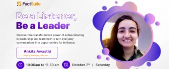 Be a Listener, Be a Leader!