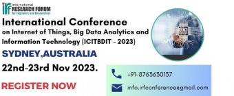 International Conference on Internet of Things, Big Data Analytics and Information Technology (ICITBDIT - 2023)