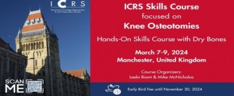ICRS Skills Course focused on Knee Osteotomies