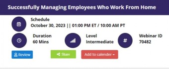 Successfully Managing Employees Who Work From Home