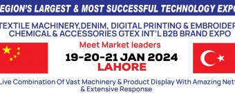 GTEX INT'L B2B TEXTILE MACHINERY BRAND EXPO - KARACHI