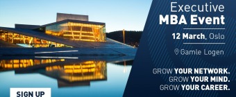 Executive MBA event in Oslo - the Multi-Purpose Career Booster