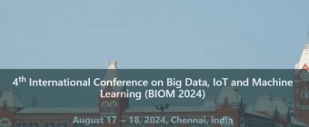 4th International Conference on Big Data, IoT and Machine Learning (BIOM 2024)