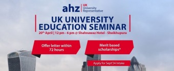 UK University Education Seminar @ Shahnawaz Hotel Sheikhupura