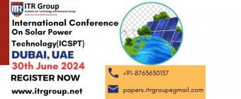 International Conference on Solar Power Technology (ICSPT)