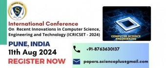 International Conference on Recent Innovations in Computer Science, Engineering and Technology (ICRICSET - 2024) will be held in Pune, India during 11th August 2024.