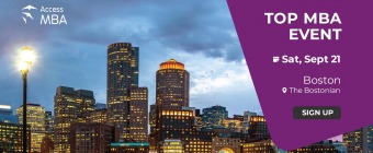Access MBA in-person event on September 21st in Boston