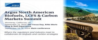 Argus North American Biofuels, LCFS and Carbon Markets Summit, 16-18 September 2024, Monterey, CA, US
