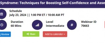 Managing Impostor Syndrome: Techniques for Boosting Self-Confidence and Assertiveness