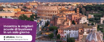 Evento gratuito a Roma  per incontrare le migliori Business School globali