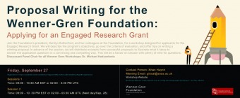 SOAS GLOCAL and Wenner-Gren Foundation Workshop - Applying for an Engaged Research Grant