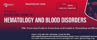 2nd Edition of International Summit on Hematology and Blood Disorders