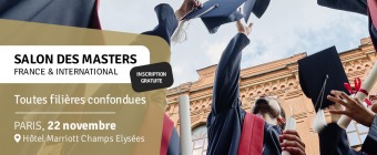 CHOISISSEZ LE MASTER DE VOS RÊVES LE 22 NOVEMBRE
