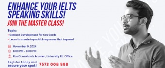 IELTS Speaking master Class - Content Development for Cue Cards