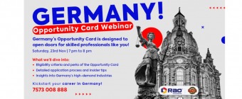Germany Opportunity Card Webinar - Rao Consultants