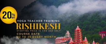 Yoga Teacher Training in Rishikesh India @699 USD