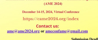 International Conference on Advances in Mechanical Engineering  (AME 2024)