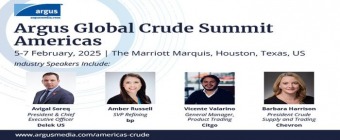 Argus Global Crude Summit Americas | February 5-7, 2025 | Houston, Texas, US