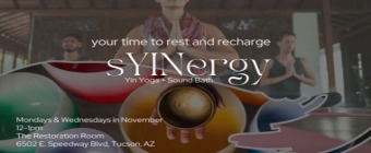sYINergy: Yin Yoga + Sound Bath Experience Sunday Mornings at Hacienda del Sol