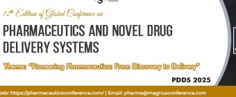 12th Edition of Global Conference on Pharmaceutics and Novel Drug Delivery Systems