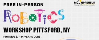 In-person Free Robotics Workshop in Pittsford, NY by Moonpreneur