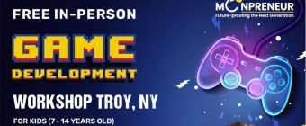 Free Game Development Workshop in Troy, NY by Moonpreneur