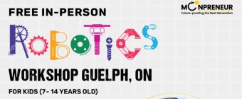 In-person Free Robotics Workshop in Guelph, ON by Moonpreneur