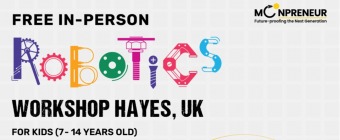 In-person Free Robotics Workshop in Hayes, UK by Moonpreneur