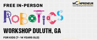  In-person Free Robotics Workshop in Duluth, GA by Moonpreneur