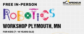  In-person Free Robotics Workshop in Plymouth, MN by Moonpreneur