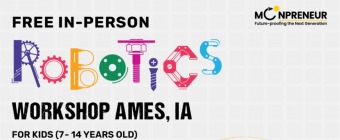 In-person Free Robotics Workshop in Ames, AI by Moonpreneur