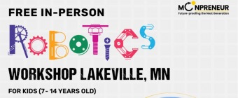 In-person Free Robotics Workshop in Lakeville, MN  by Moonpreneur
