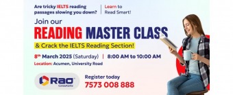 Join Our Reading master Class - Rao Consultants