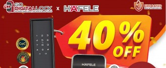 Unlock Big Savings: 40% Off Hafele Fire-Rated Digital & Gate Locks!