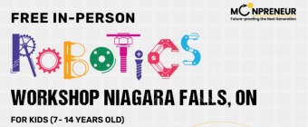  In-person Free Robotics Workshop in Niagara Falls, ON by Moonpreneur