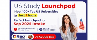 US Study Launchpad: Meet 100+ Universities - Rao Consultants