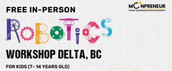  In-person Free Robotics Workshop in Delta, BC by Moonpreneur
