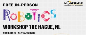  In-person Free Robotics Workshop in The Hague, NL by Moonpreneur