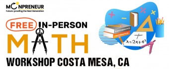 In-person Free Math Workshop For Kids at Costa Mesa, CA (Grade 2nd-8th)