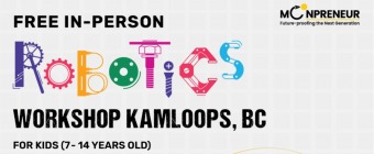 In-person Free Robotics Workshop in Kamloops, BC by Moonpreneur