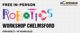  In-person Free Robotics Workshop in Chelmsford, UK by Moonpreneur