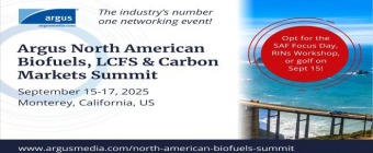 Argus North American Biofuels, LCFS and Carbon Markets Summit, September, Monterey, California, US