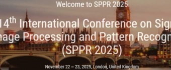 14th International Conference on Signal, Image Processing and Pattern Recognition (SPPR 2025)