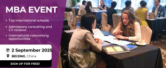 Discover One-to-One MBA Opportunities in Beijing on 2 September