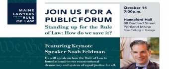 Public Forum: Standing up for the Rule of Law: How do we save it?